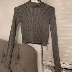 Brandy Melville Mockneck Grey Sweater